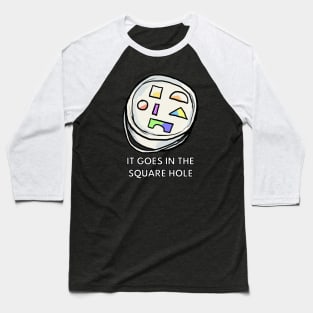 square hole Baseball T-Shirt